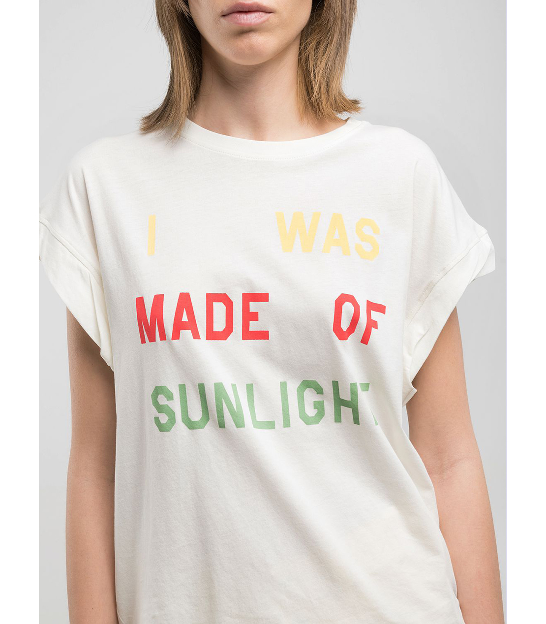 オーバーフィットコットンジャージーレタリングプリントTシャツ 詳細画像 バターホワイト 4